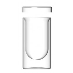 Double wall glass container...