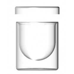 Pot en verre double paroi...
