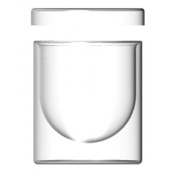 Double wall glass container...