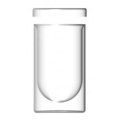 Double wall glass container...