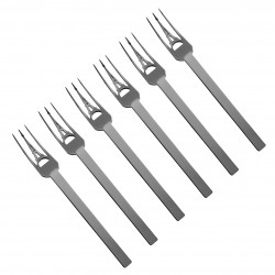 Set of 6x Eiffel Tower forks